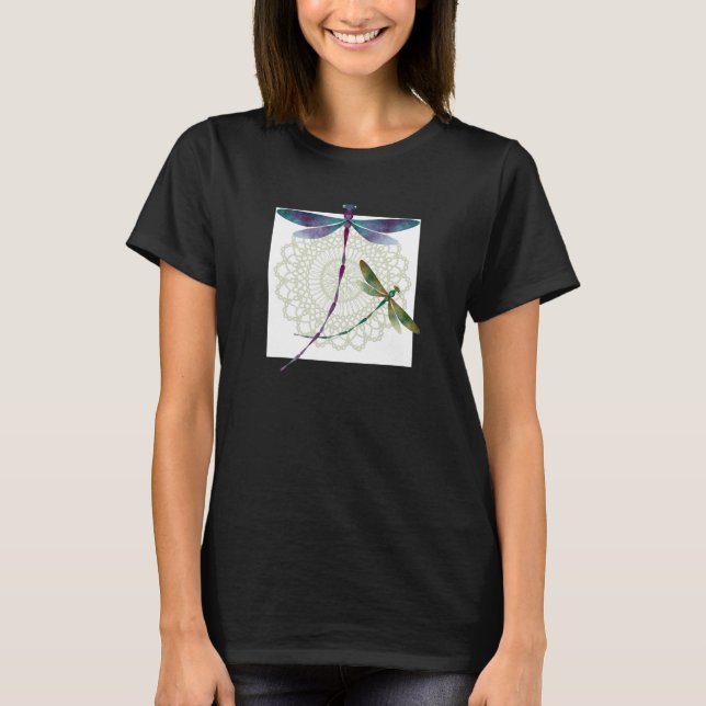 Tshirt Dentelle Libellule (Devant)