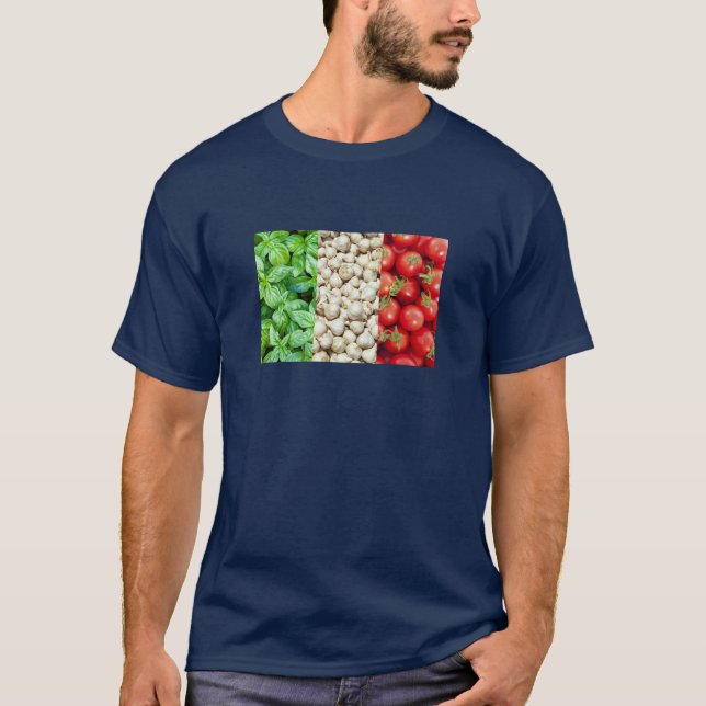 Tshirt drapeau italien (Devant)