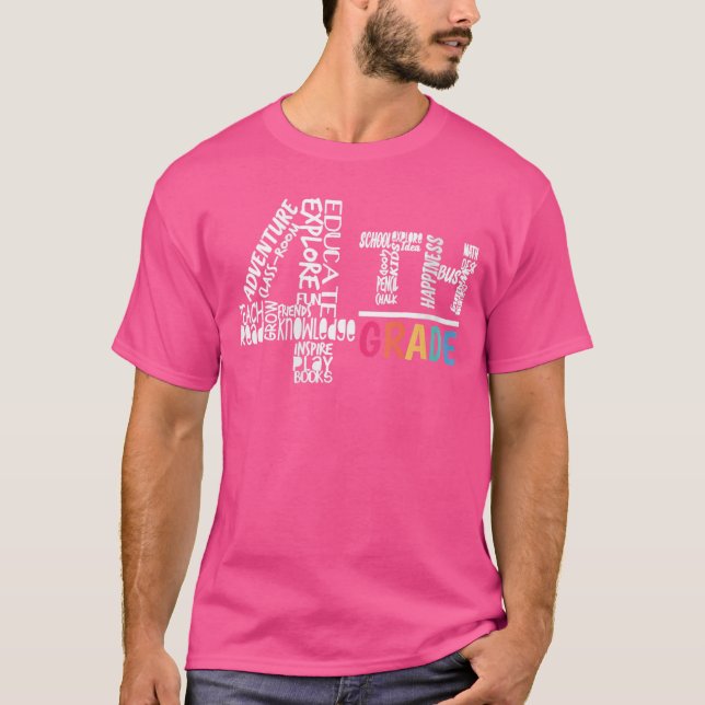 Tshirt drôle pour femmes de quatrième année Élèves (Devant)