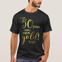 Tshirt du 50e anniversaire du Mariage