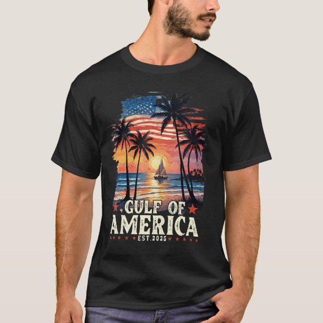Tshirt du drapeau américain du Golfe d'Amérique 20 (Devant)