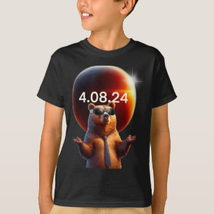 Tshirt Éclipse Solaire Ours Éclipse Solaire