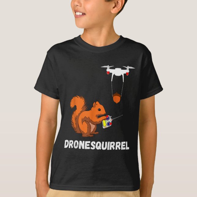 Tshirt Écureuil Pilote de Drone Opérateurs de Quad (Devant)