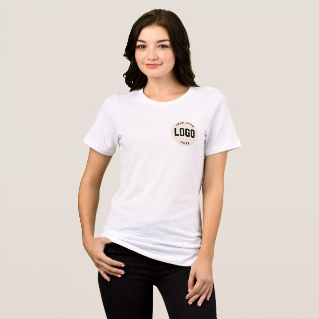 Tshirt Employé Personnalisé, Ajouter Votre Logo (Recto plein)