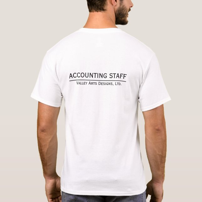 Tshirt Employé Personnalisé, Ajouter Votre Logo Ho (Dos)