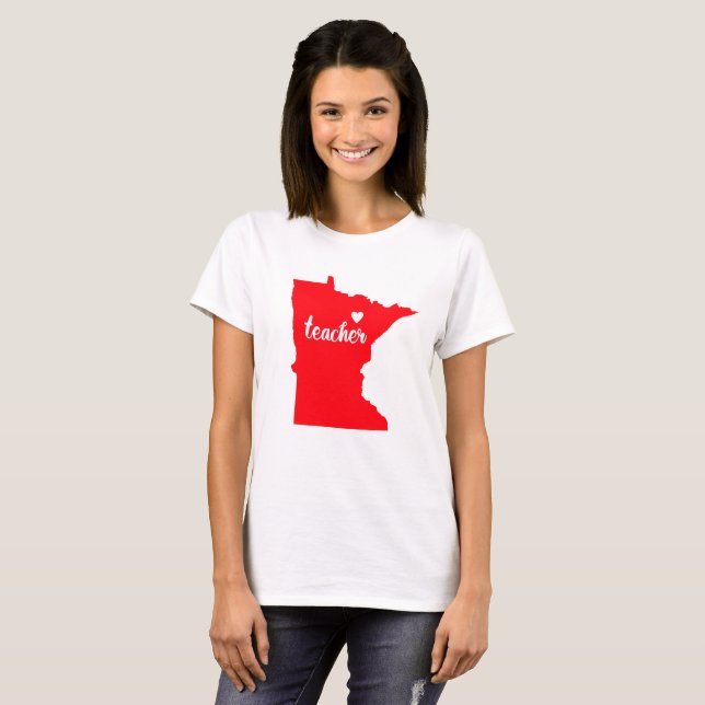Tshirt enseignant du Minnesota (Devant entier)