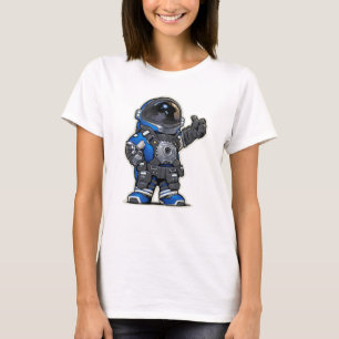 Tshirt Femme Cartoon - Blue