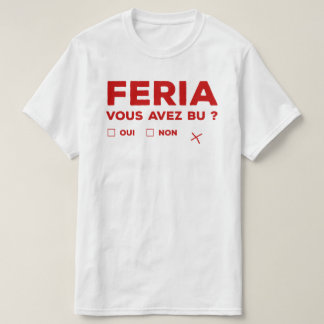 Tshirt feria alcool humour Bayonne