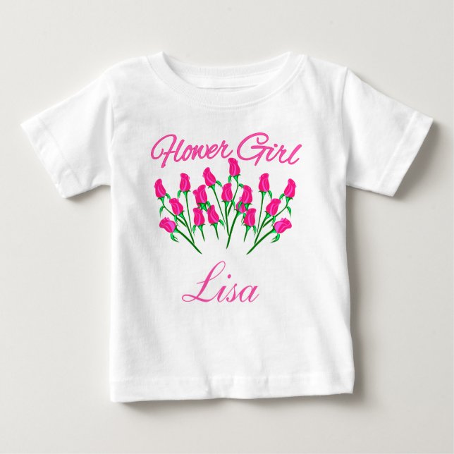 Tshirt Fleur personnalisable (Devant)