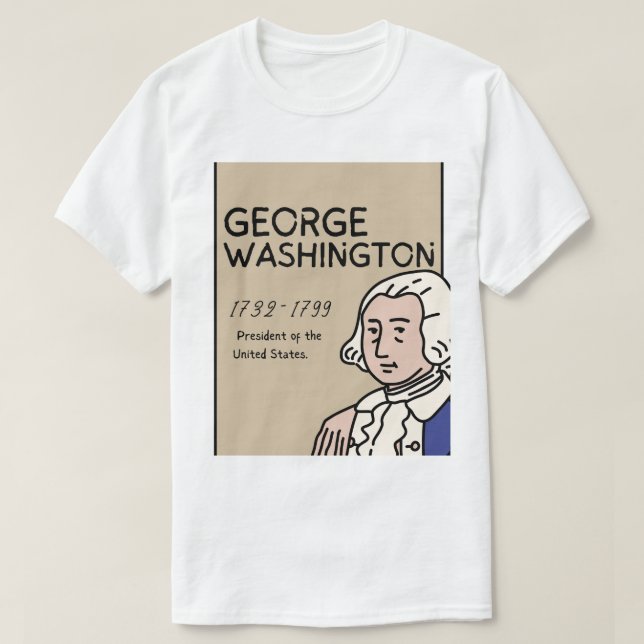 Tshirt George Washington  (Design devant)