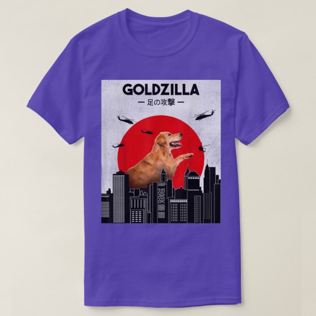 Tshirt Golden Retriever, Funky Golden Retriever (Design devant)