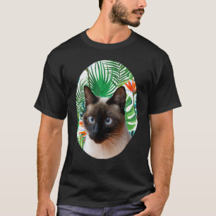 TShirt Hawaïen Chat Siamois cadeau Cadeau Tropical