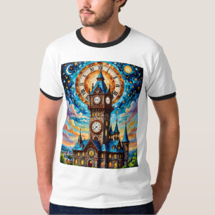 Tshirt Imaginaire Tour d'horloge en verre tendu