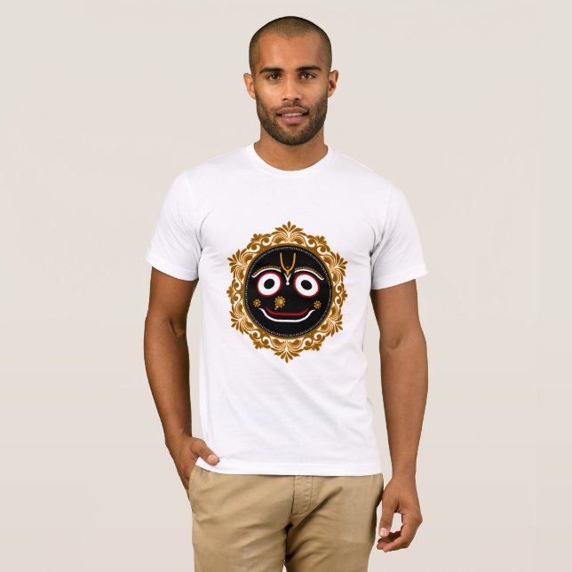 Tshirt Jagannath - Lord de l'Univers - Krishna art (Devant entier)