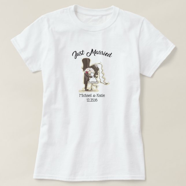 TShirt Jeune Mariée (Design devant)