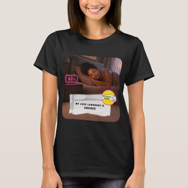 TShirt Langage d'Amour Blagues sur les Emballages  (Devant)