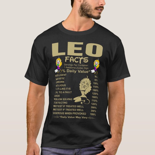 Tshirt Leo Facts (Devant)