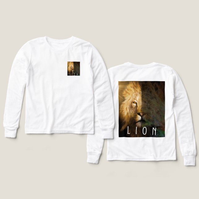Tshirt Lion (Motif Recto et Verso)