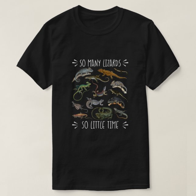 Tshirt Lizard, Chemise Reptile, Cadeau Lizard Love (Design devant)