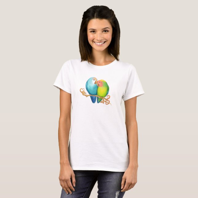 Tshirt Lovebirds coloré (Devant entier)