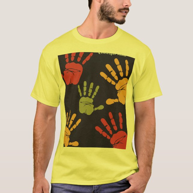 Tshirt mains colorées (Devant)