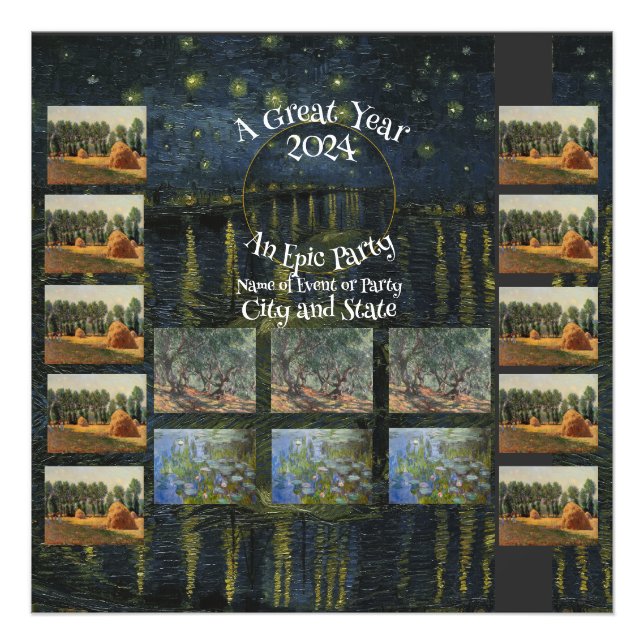 Tshirt Mug Magnet 2024 Napkin Photo Poster Party (Devant)