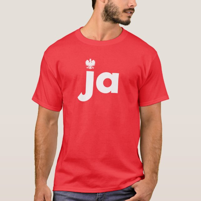 Tshirt Nom de Famille Polonais ja (Devant)