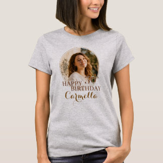 Tshirt personnalisé Joyeux Anniversaire photo pers