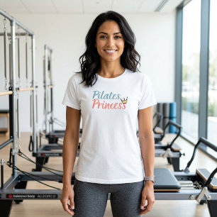 Tshirt Pilates Princess Yoga Méditation Moderne