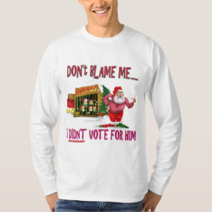 Tshirt politique amusant avec Père Noël vendant de