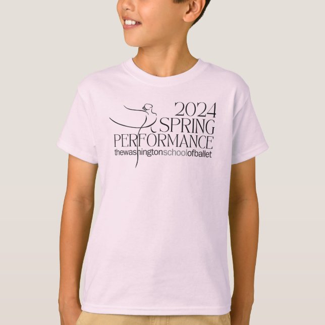 Tshirt pour enfants de performance printemps 2024  (Devant)