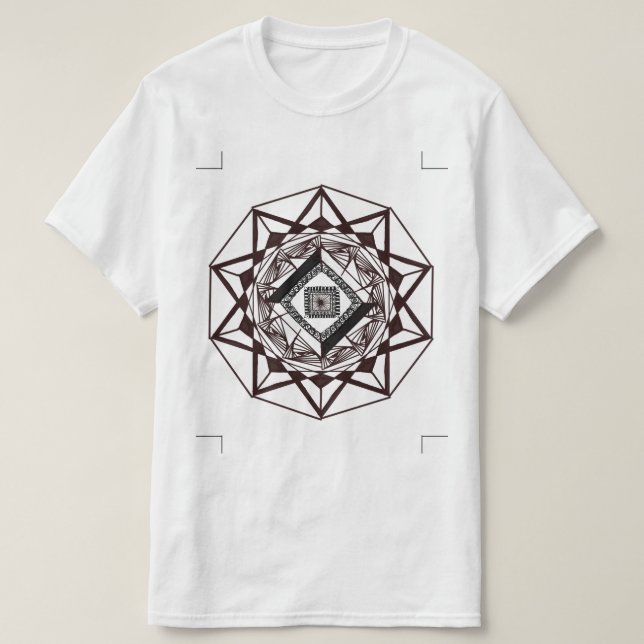 Tshirt pour hommes art mandala (Design devant)