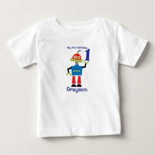Tshirt robot pour 1er anniversaire