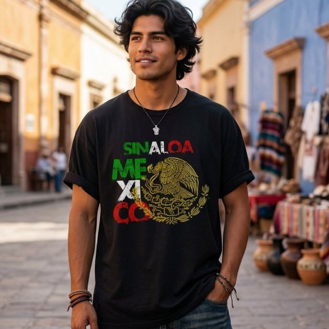Tshirt Sinaloa Mexico Flag (Sinaloa Mexico Flag T-Shirt)