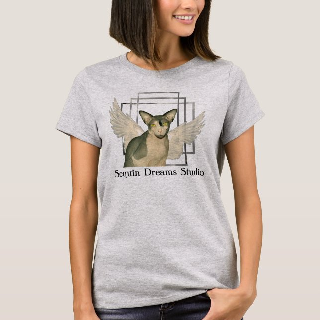 tshirt | Sphynx Cat Ninja en Ange (Devant)