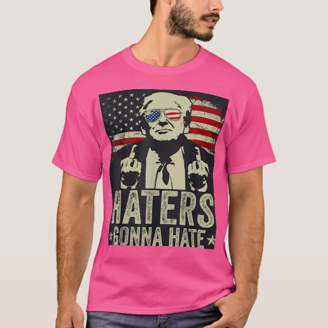 Tshirt Trump Hatters va haïr (Devant)