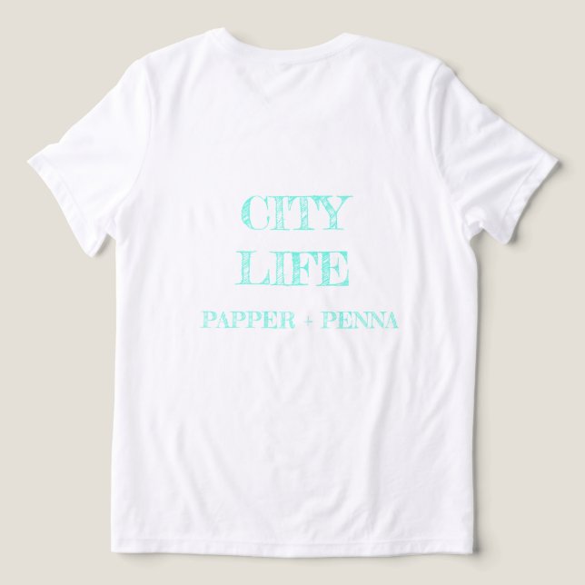 Tshirt Turquoise Victorien (Design Verso)