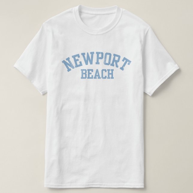 Tshirt Unisexe Newport Beach Rétro (Design devant)