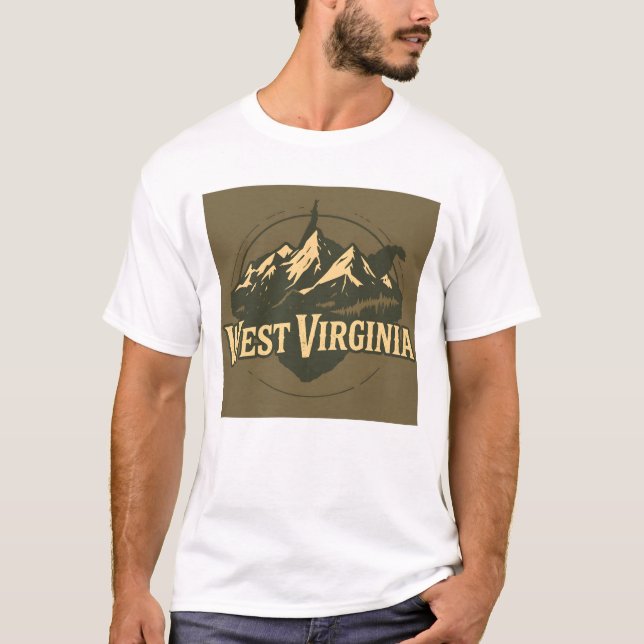 Tshirt V01 de Virginie-Occidentale (Devant)