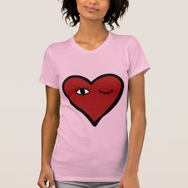 Tshirt visage coeur (Devant)
