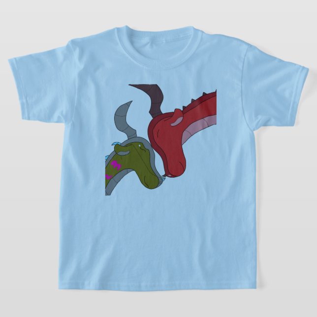 Tshirt Whimsical maman et Baby Dragon (Poser)