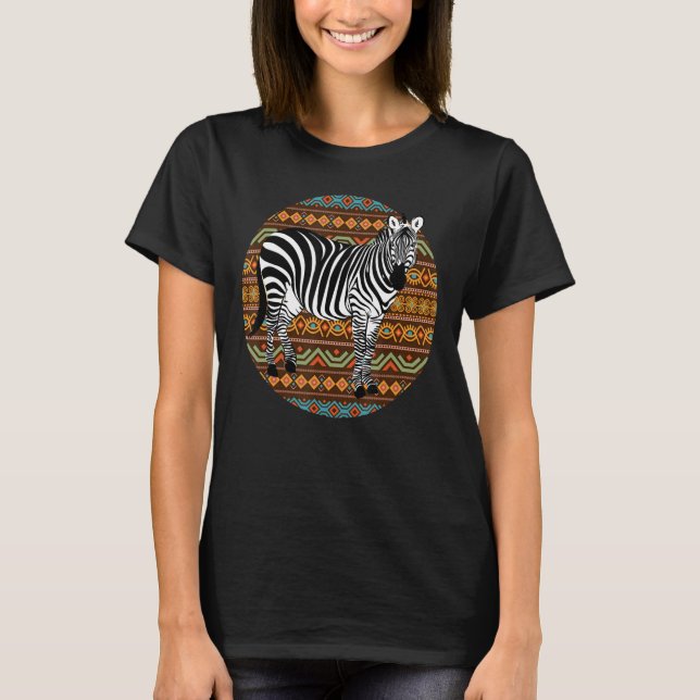 Tshirt Zebra pour les hommes en Afrique Animal Wil (Devant)