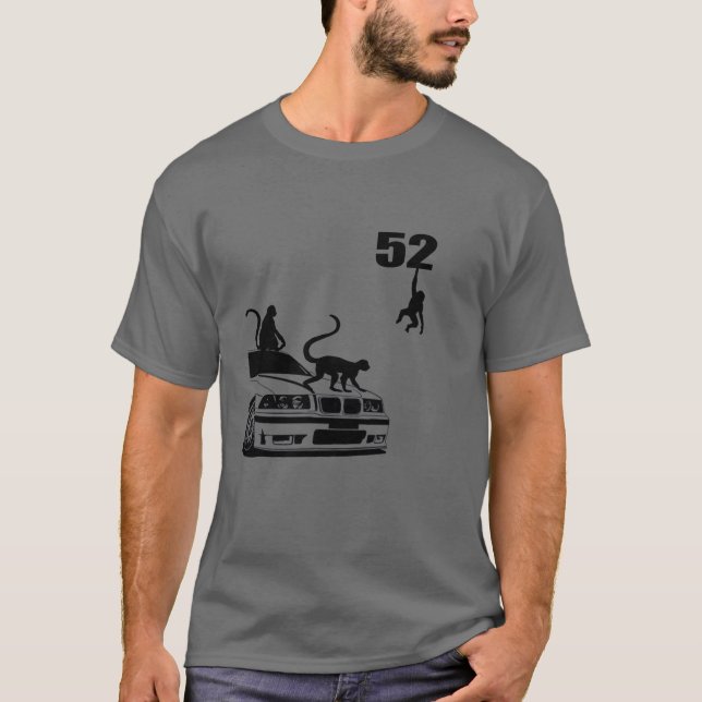Tshirts Classique Voitures et singe cadeau amis (Devant)