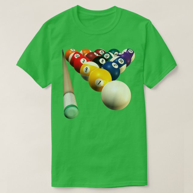 TSHIRTS D'ÉQUIPE DE PISCINE À 8 BALLES POUR CHAOTE (Design devant)