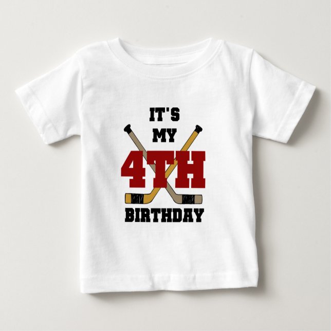 Tshirts et cadeaux pour le 4e anniversaire de hock (Devant)
