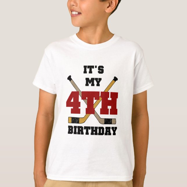 Tshirts et cadeaux pour le 4e anniversaire de hock (Devant)