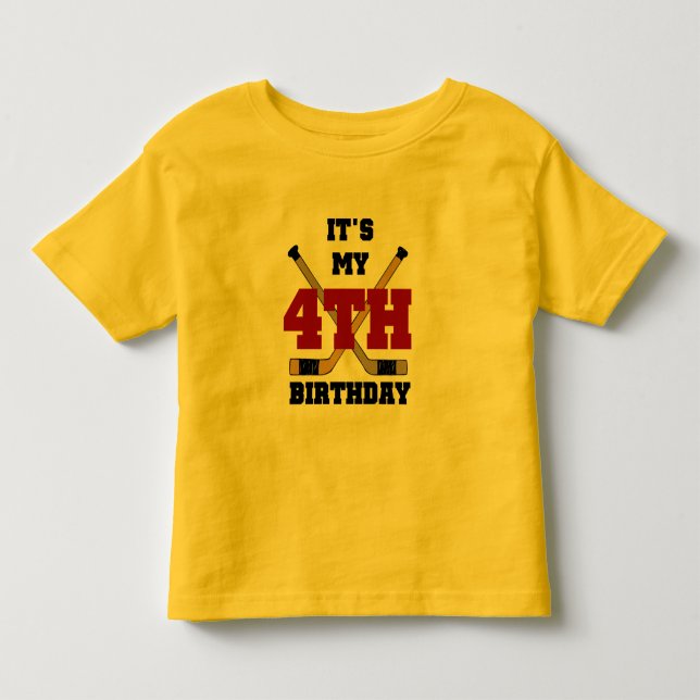 Tshirts et cadeaux pour le 4e anniversaire de hock (Devant)