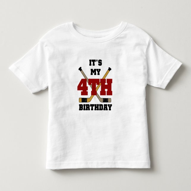 Tshirts et cadeaux pour le 4e anniversaire de hock (Devant)