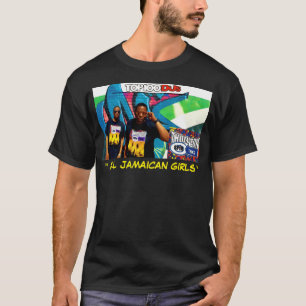 TST TOUTES LES FILLES JAMAÏCAINES. T-Shirt foncé d