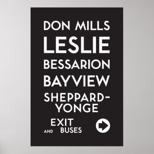 TTC - Poster de Sheppard Don Mills